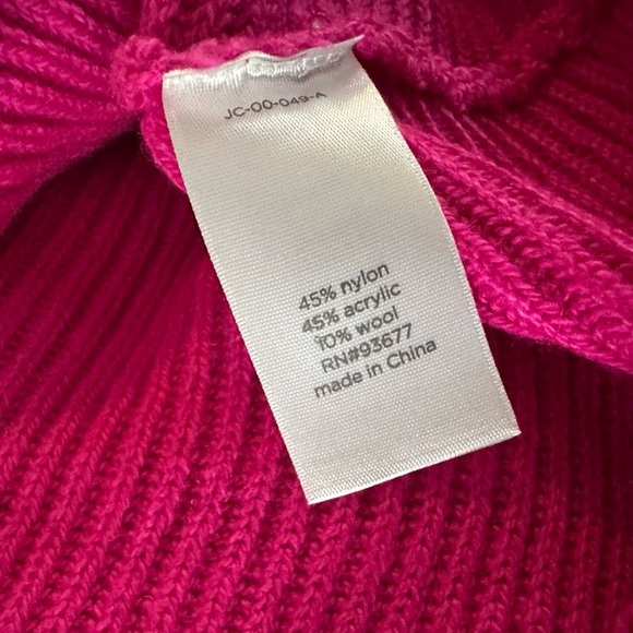 NWT JCP Sweater Wool Blend Womens Sz Small Pink Knit Bat Long Sleeve JC Penney - Picture 8 of 9
